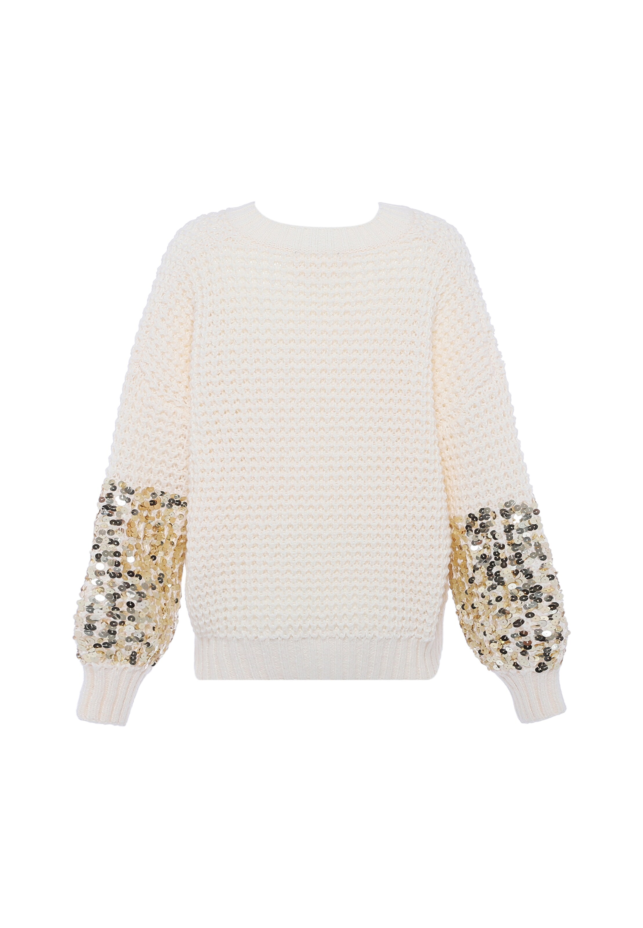 balta faina Megztinis