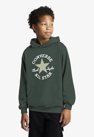 CONVERSE Sweatshirt 'DISSECTED CHUCK' in Groen: voorkant
