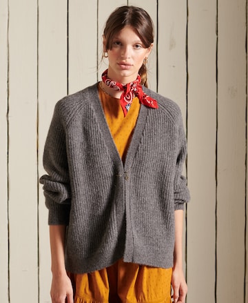 Superdry Knit Cardigan in Grey