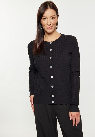 Usha Knit Cardigan in Black: front