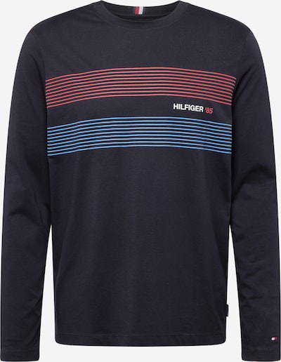 TOMMY HILFIGER Bluser & t-shirts '1985' i navy / lyseblå / rød, Produktvisning
