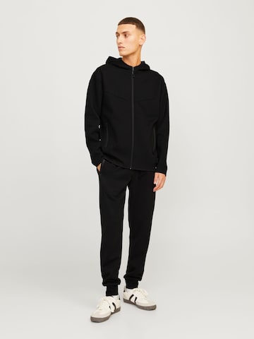 JACK & JONES Baggy Sportbroek 'Will' in Zwart