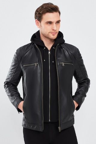 Derimod Between-season jacket in Black: front