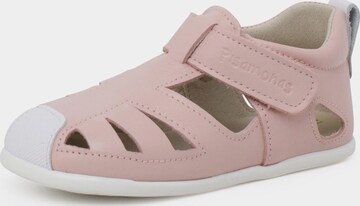 Pisamonas - Sapato de primeiros passos em rosa: frente