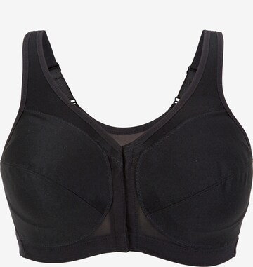 GLAMORISE Minimiser Bra in Black: front