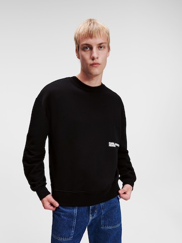 KARL LAGERFELD JEANS Sweatshirt in Black: front