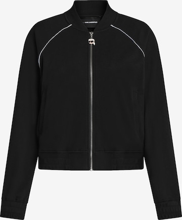 Karl Lagerfeld Collegetakki 'Ikon' värissä musta: etupuoli