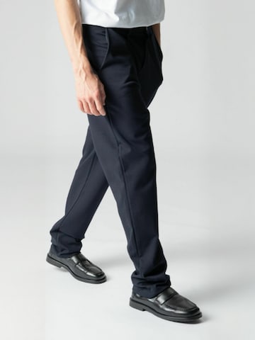 TEESHOPPEN - regular Pantalón ' Wide ' en azul
