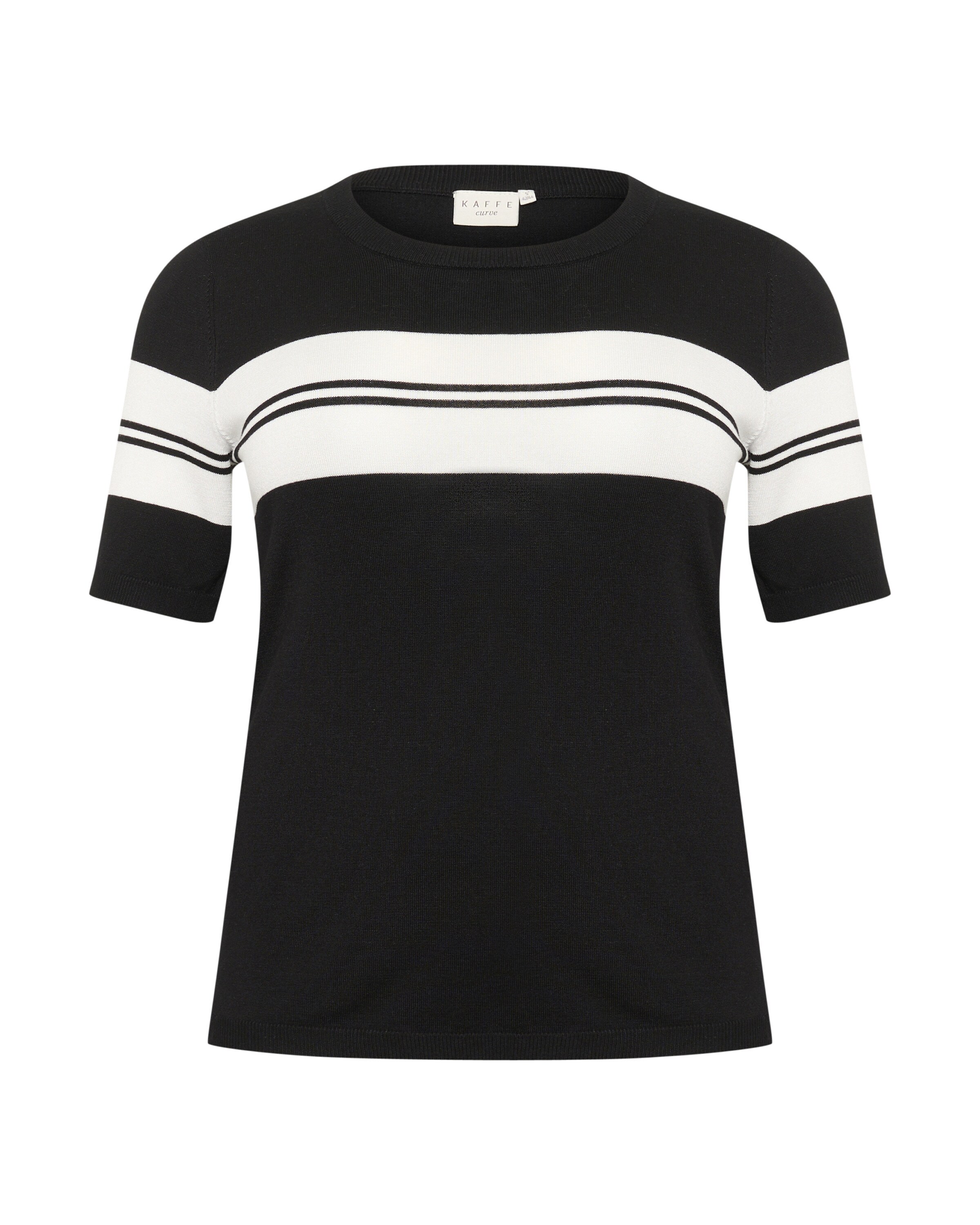 KAFFE CURVE Pulóver 'KCLizzy' - fekete: elől