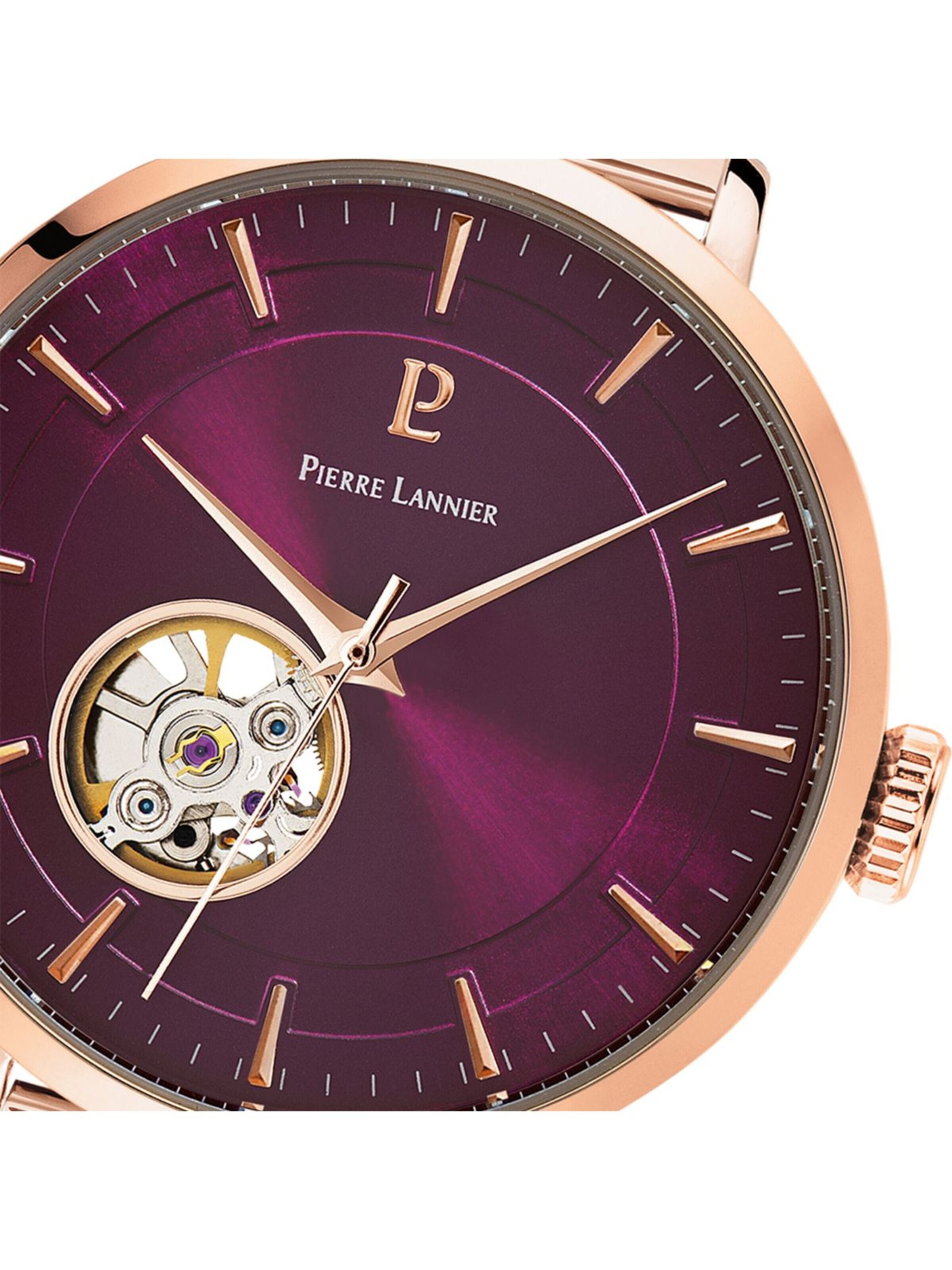 Montre à affichage analogique 'Pierre Lannier - Automatic watch Automatic - Automatic watch movement - Watch case width: 35 mm' Pierre Lannier en rose