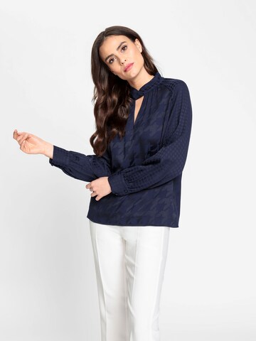 heine Blouse in Blauw: voorkant