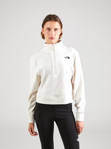 THE NORTH FACE Sweter sportowy '100 Glacier' w kolorze biały: przód