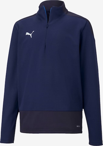 PUMA Athletic Sweatshirt 'Team Goal 23' in Blue: front