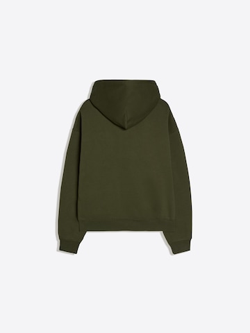 Bluză de molton de la Bershka pe verde