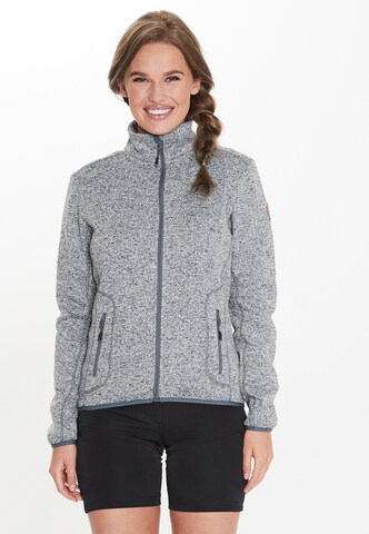 Whistler Athletic Fleece Jacket in Grey: front