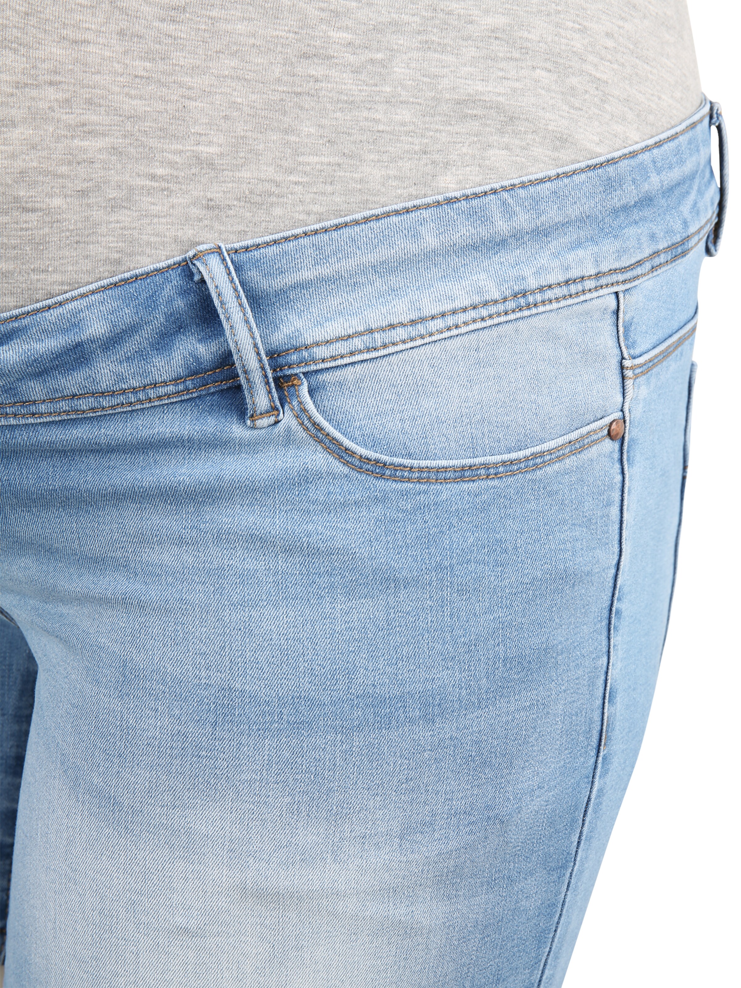 Coupe slim Jean 'MLPASO' Mamalicious Curve en bleu