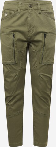 G-Star RAW Tapered Cargobroek in Groen: voorkant