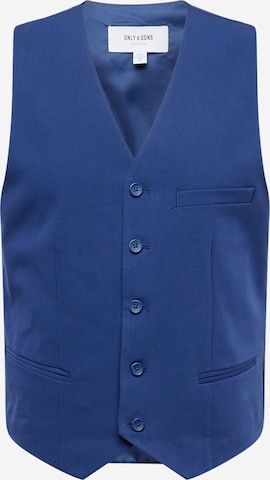 Only & Sons - Chaleco para traje 'EVE' en azul: frente