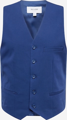 Only & Sons Gilet 'EVE' in Blauw: voorkant