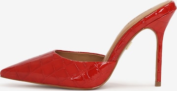Kazar Mules in Red: front