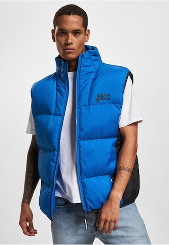 SOUTHPOLE Vest in Blue: front