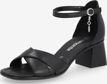 REMONTE Sandals in Black: front