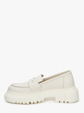 Mocassin '09-1201' Estro en blanc : devant