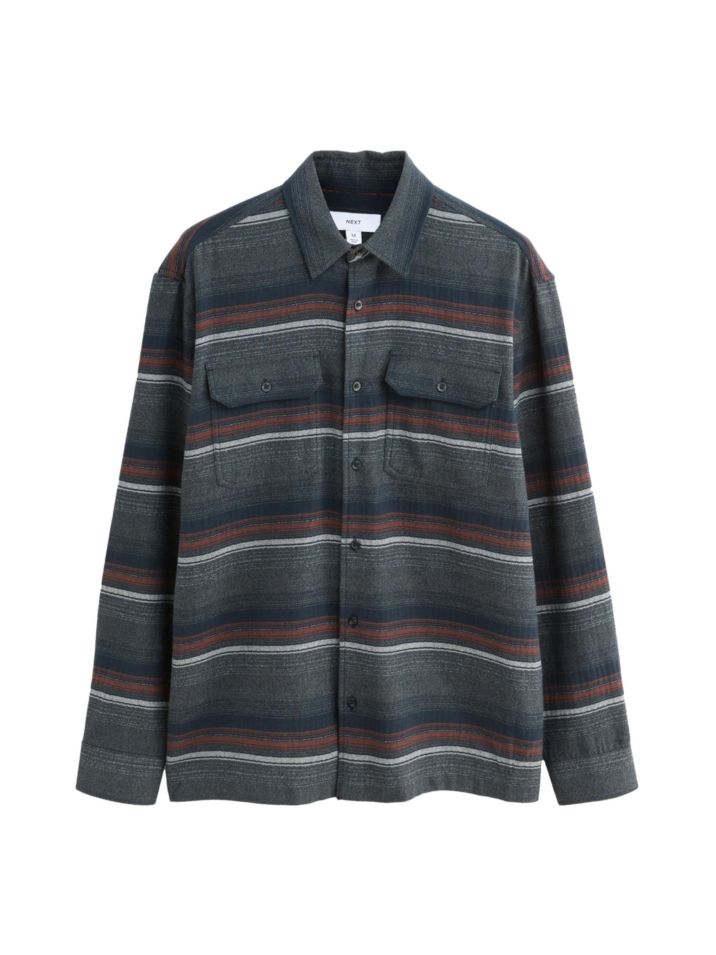 Next Рубашка в Цвет морской волны / Ржавый / Серый меланж / Естественный белый, Обзор товара