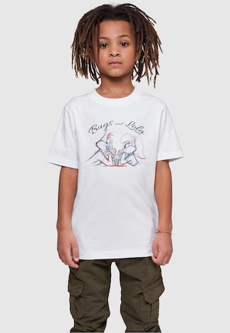 ABSOLUTE CULT Shirt 'Looney Tunes - Bugs and Lola' in White: front