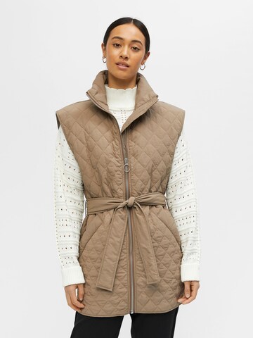 Gilet 'RANDY' di OBJECT in beige: frontale