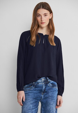 STREET ONE Bluse in Blau: Vorderseite