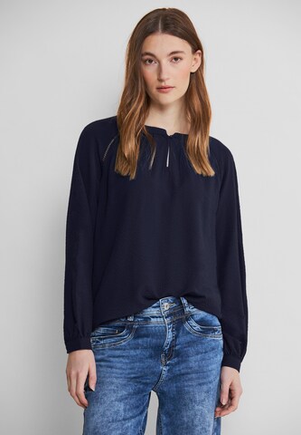 STREET ONE Blouse in Blue: front