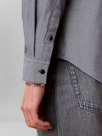 Calvin Klein Regular Fit Hemd 'Classic' in Grau