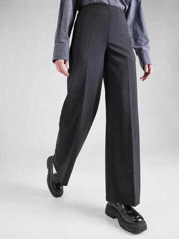Wide leg Pantaloni con piega frontale 'Before' di DRYKORN in nero: frontale