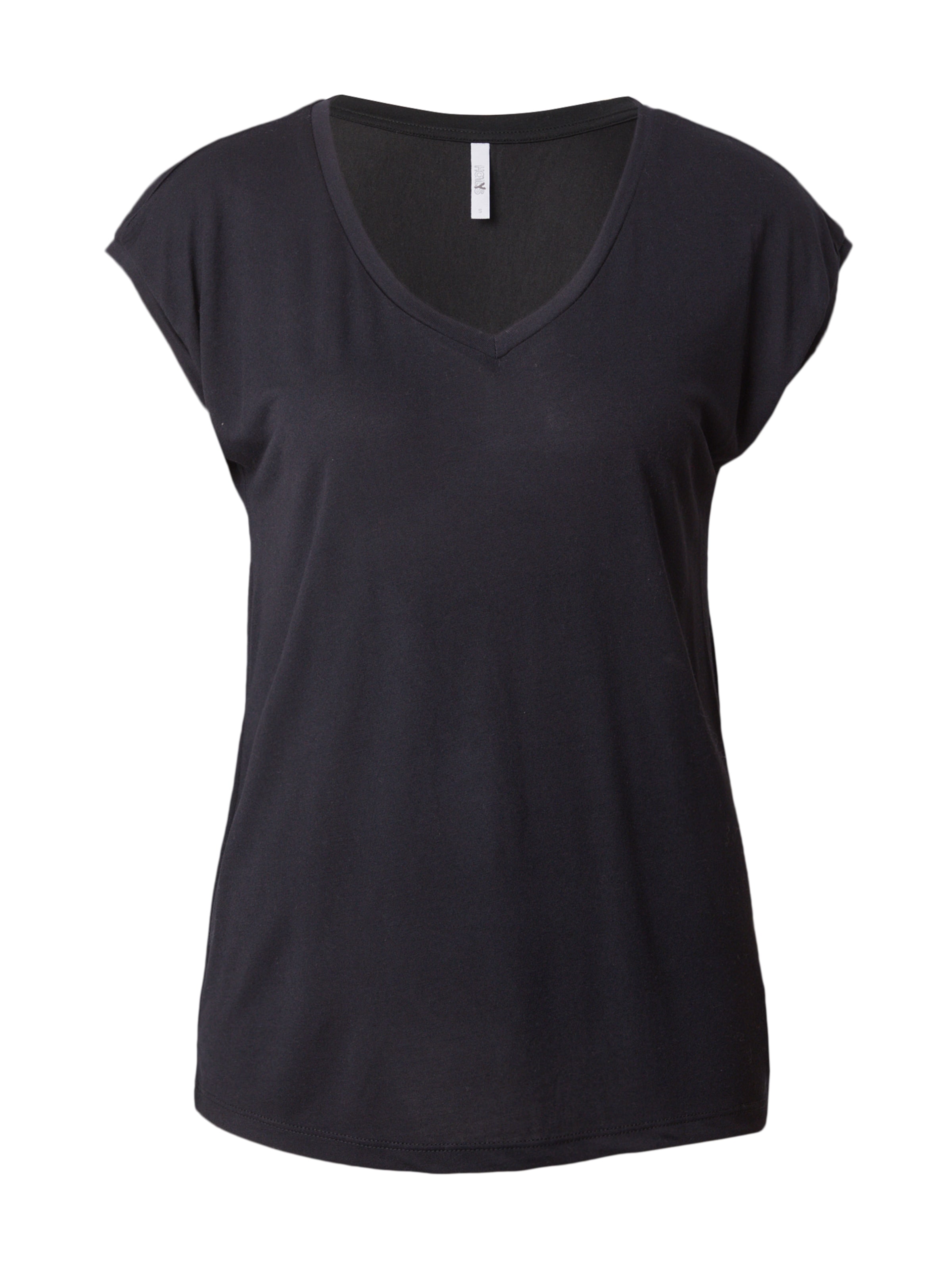 Hailys Тениска 'Pi44per' в черно: отпред