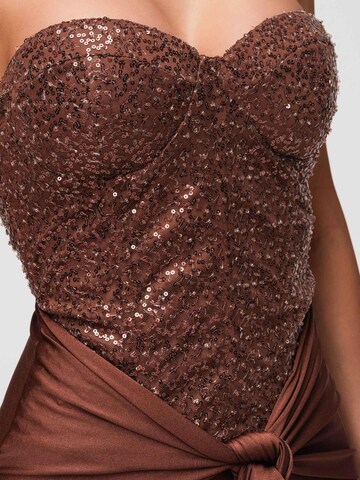 Ombre Abendkleid‌‌‌‌‌‌‌‌ in Braun