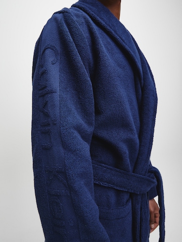 Calvin Klein Underwear Long Bathrobe in Blue