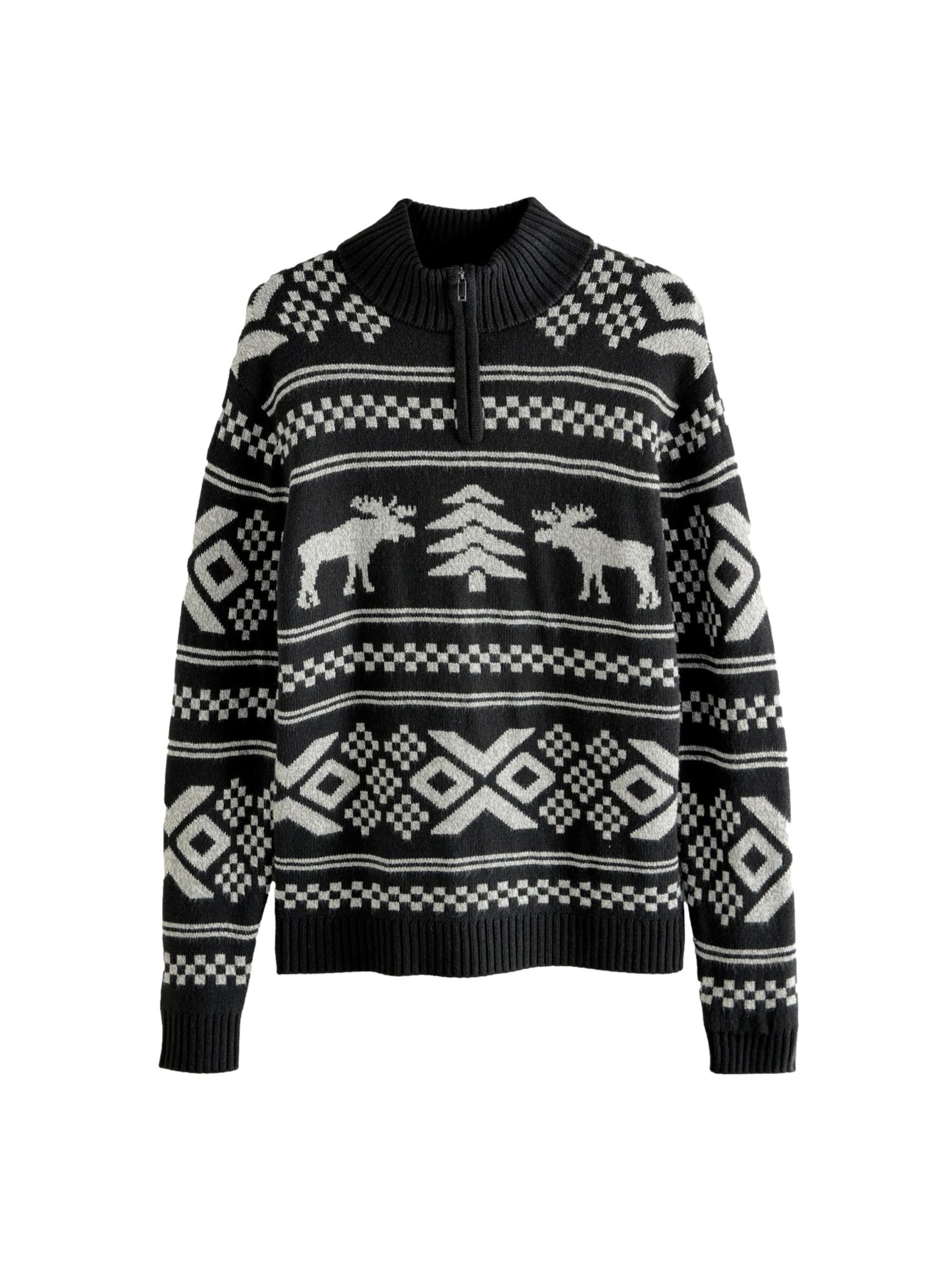 Next Пуловер в черно: отпред