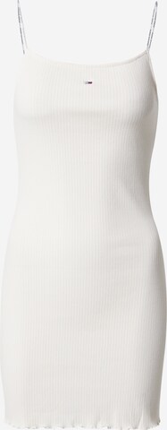 Tommy Jeans Úpletové šaty – bílá: přední strana