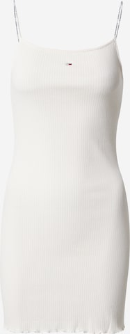 Tommy Jeans Gebreide jurk in Wit: voorkant