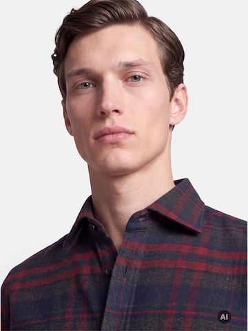 Coupe regular Chemise 'Karo' SEIDENSTICKER en bleu