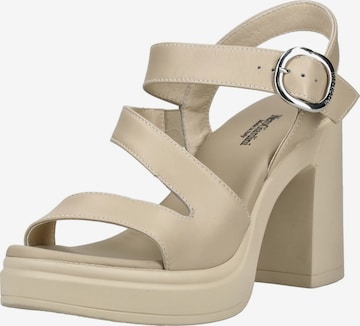 Sandalo di Nero Giardini in beige: frontale