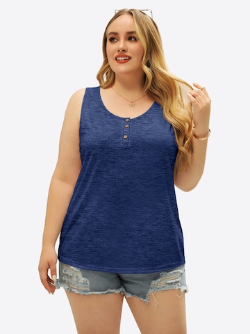 Imily Bela - Top en azul: frente