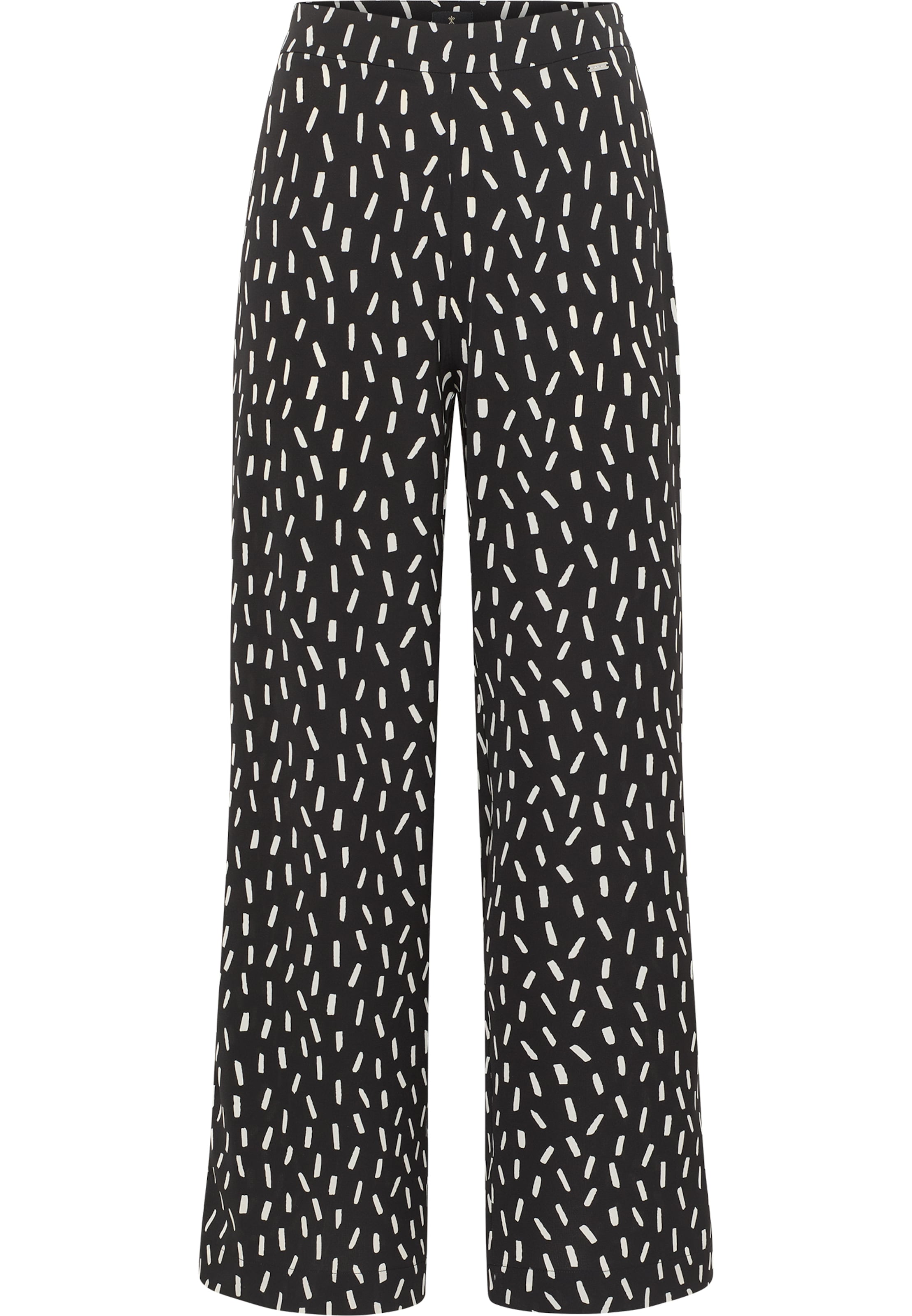 DreiMaster Klassik Wide Leg Hose in Schwarz: Vorderseite