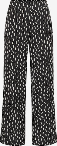 DreiMaster Klassik Wide leg Trousers in Black: front