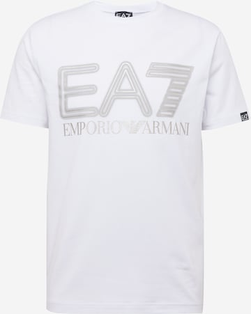 EA7 Emporio Armani Тениска в бяло: отпред