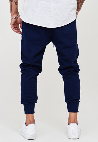behype Slim fit Pants 'JOGGERY' in Blue