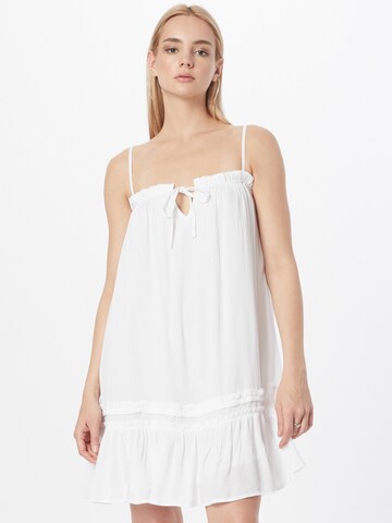 SISTERS POINT Summer Dress in White: front
