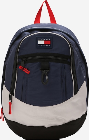 Tommy Jeans - Mochila em azul: frente