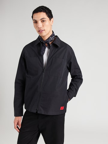 HUGO Átmeneti dzseki 'Evalom' - fekete: elől